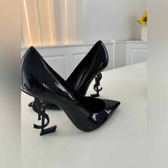 YSL Opyum Leather Heels size EU 38; US SIZE 7.5//8 - Picture 2 of 14